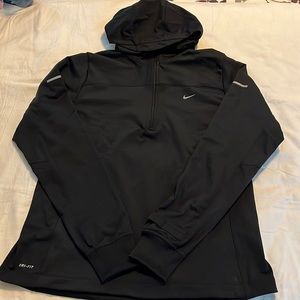 Nike Women’s Element 1/4 Zip Pull-Over Hoodie Running Jacket Thumb Holes XL